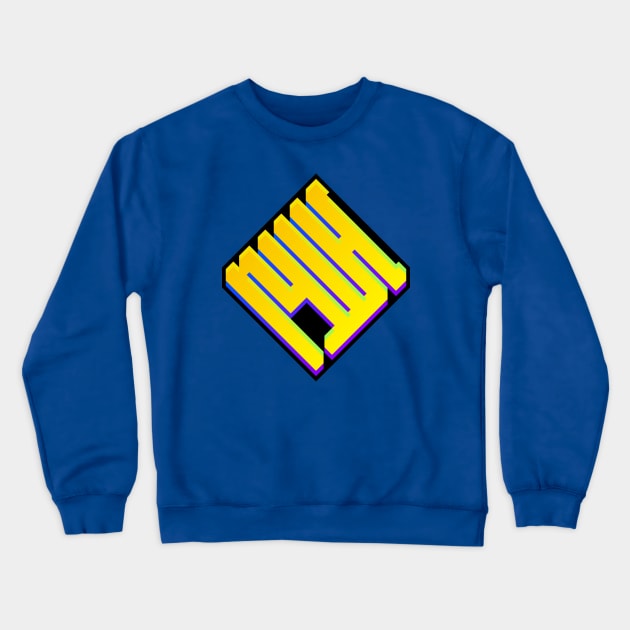 Yellow Sign Chromatic Crewneck Sweatshirt by Ekliptik